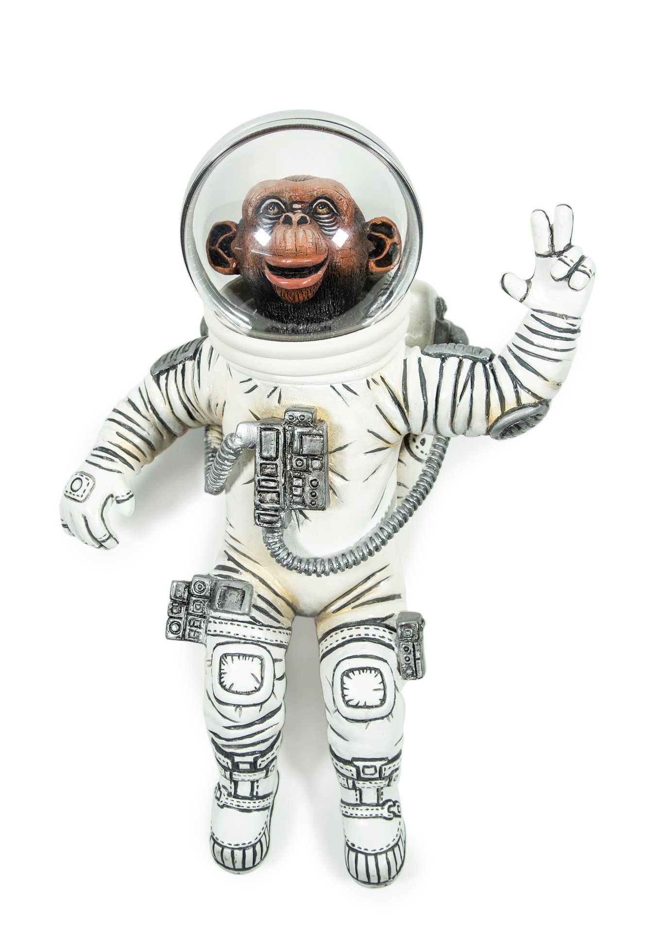 Signed, limited edition Astrochimp wall sculpture by Carlos & Albert