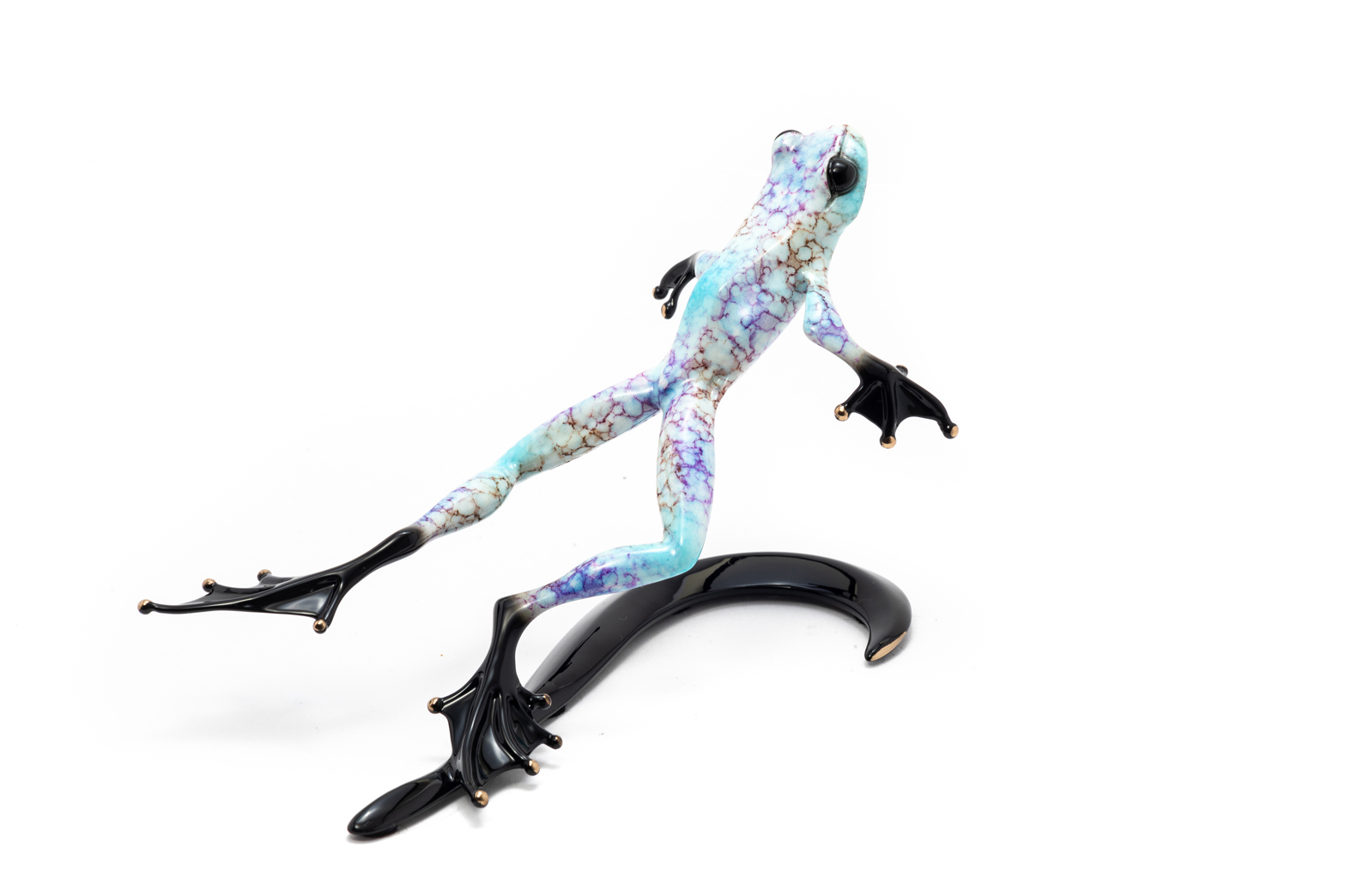 Signed, limited edition bronze frog sculpture by Tim FROGMAN Cotterill