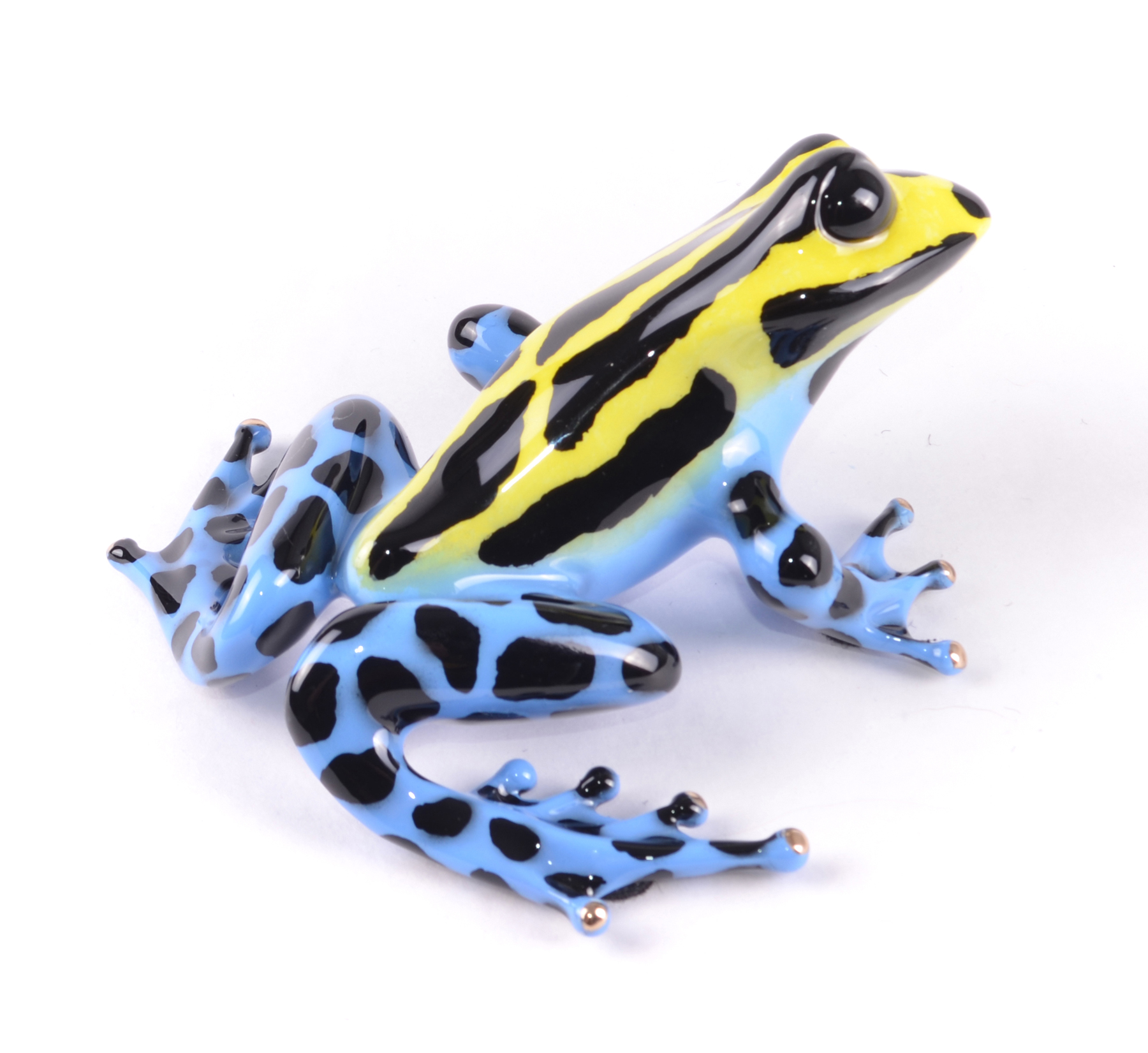 Signed, limited edition bronze frog sculpture