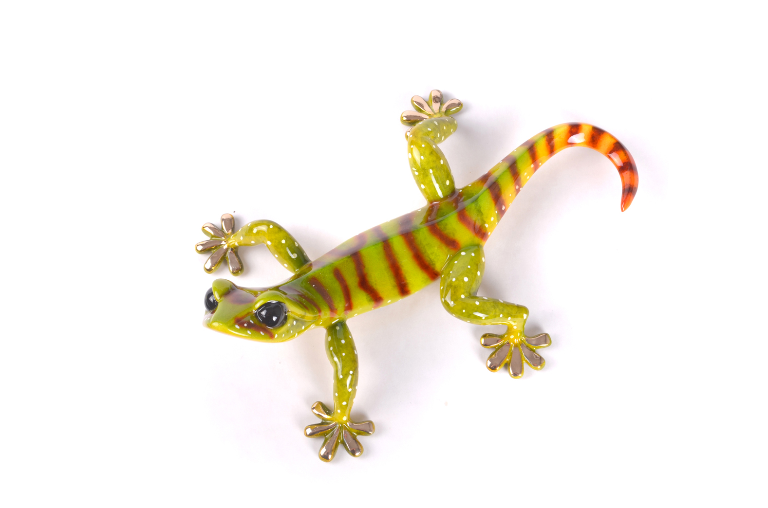 Signed, limited edition bronze gecko sculpture by Tim FROGMAN Cotterill
