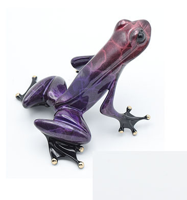 Signed, limited edition frog sculpture