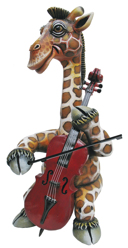 Signed, limited edition giraffe sculpture