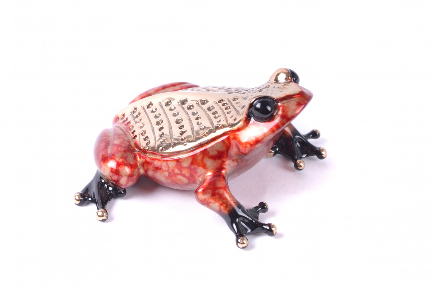 Signed, limited edition bronze frog sculpture by Tim Cotterill