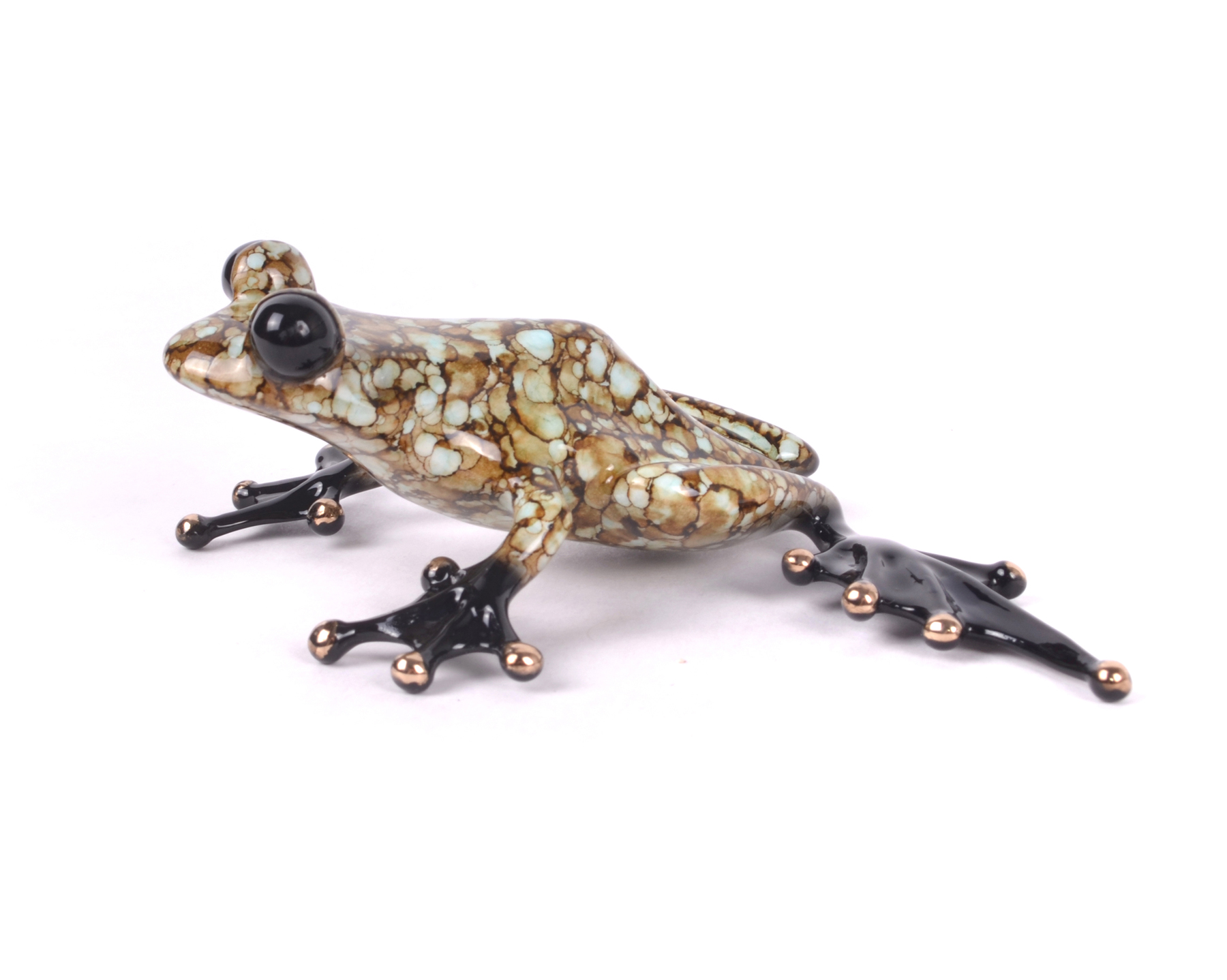 Signed, limited edition bronze frog sculpture by Tim Cotterill