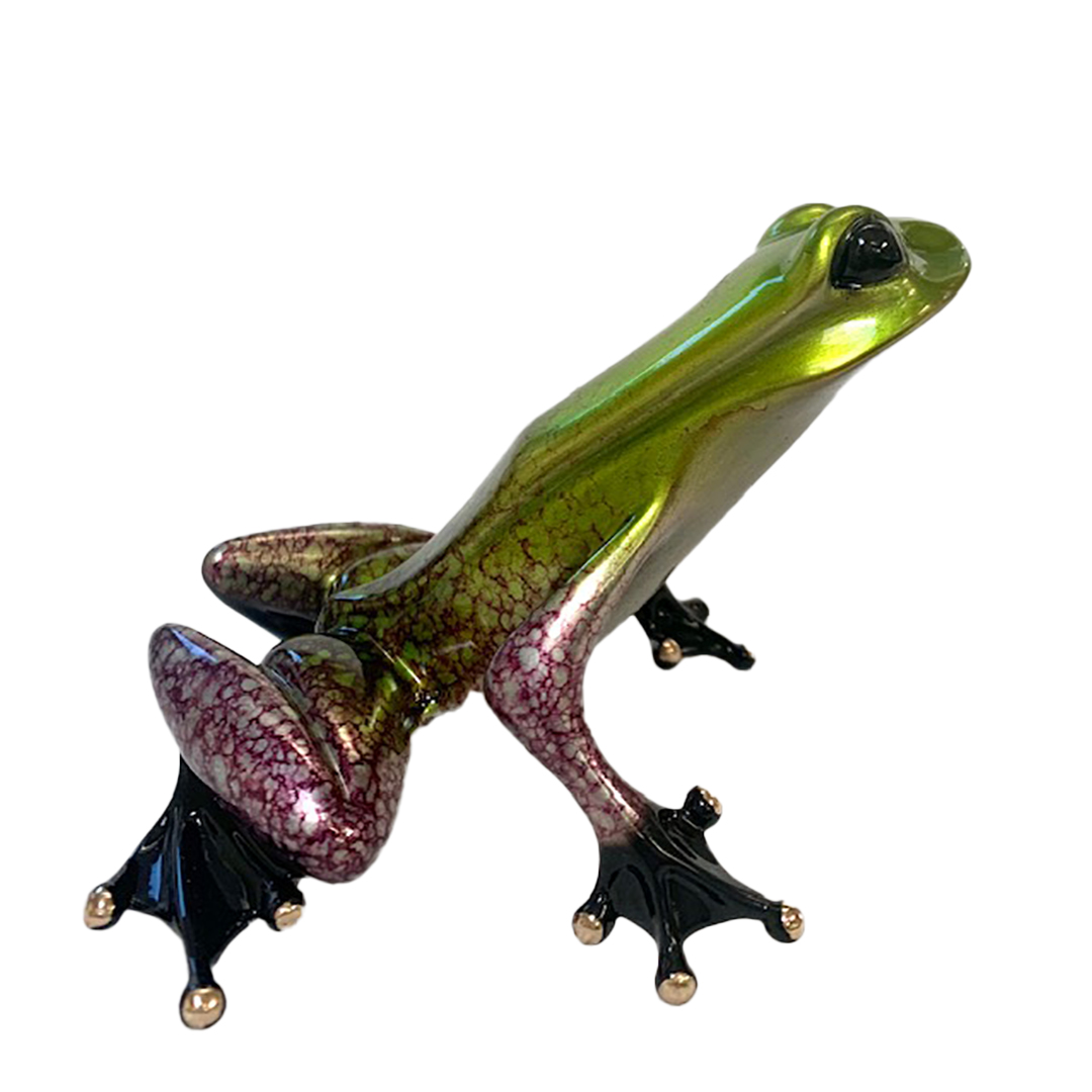 Signed, limited edition bronze frog sculpture by Tim FROGMAN Cotterill