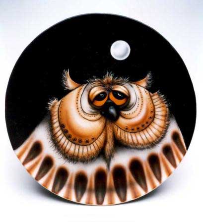 Ceramic Owl Plate