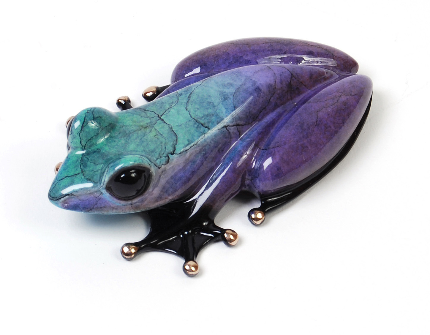 Signed, limited edition bronze frog sculpture by Tim FROGMAN Cotterill