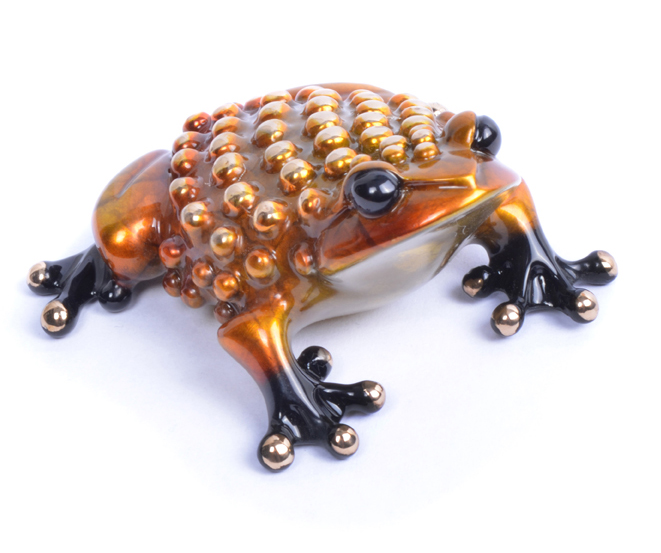 Signed, limited edition bronze frog sculpture by Tim FROGMAN Cotterill