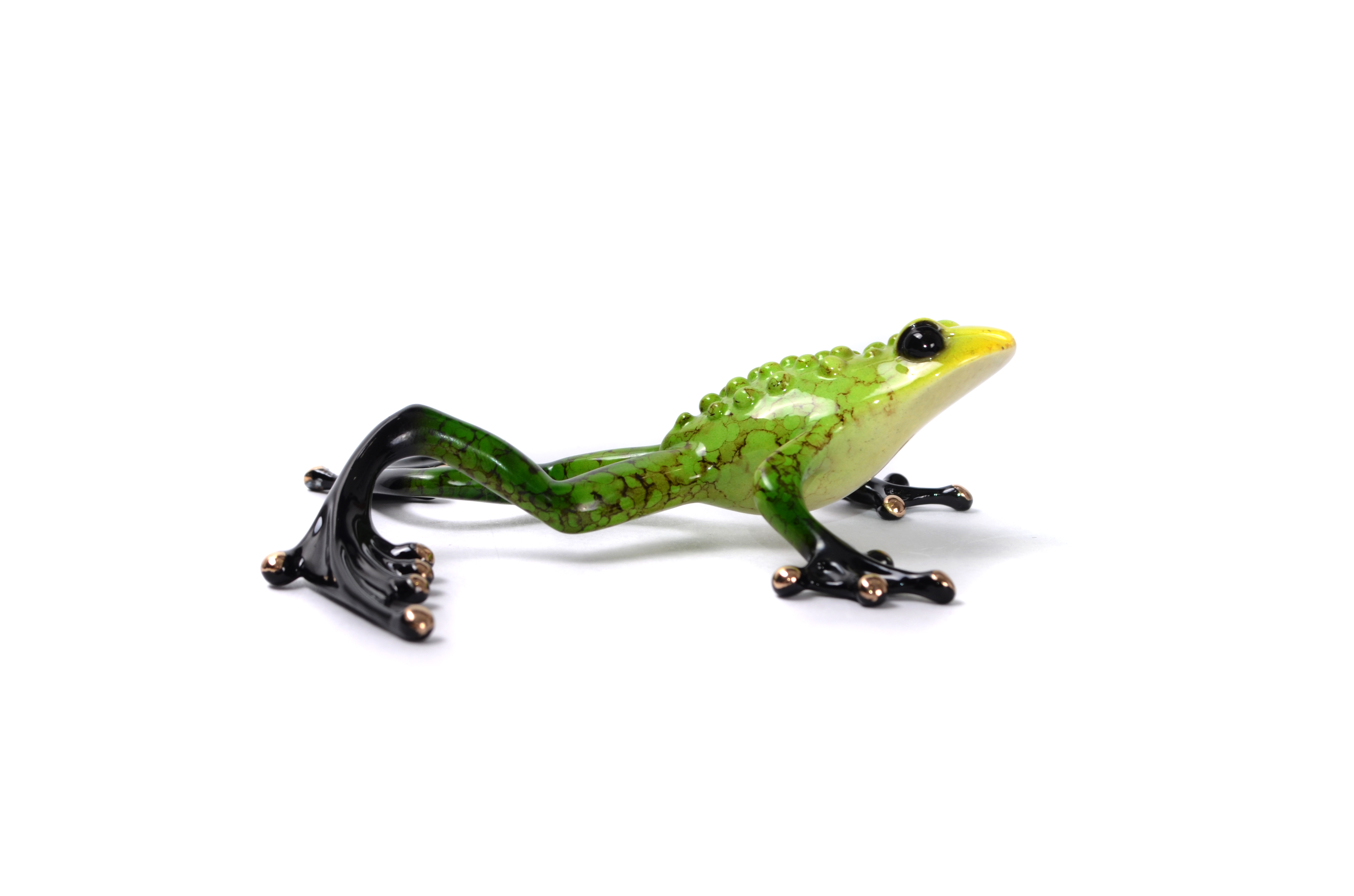 Signed, limited edition frog sculpture