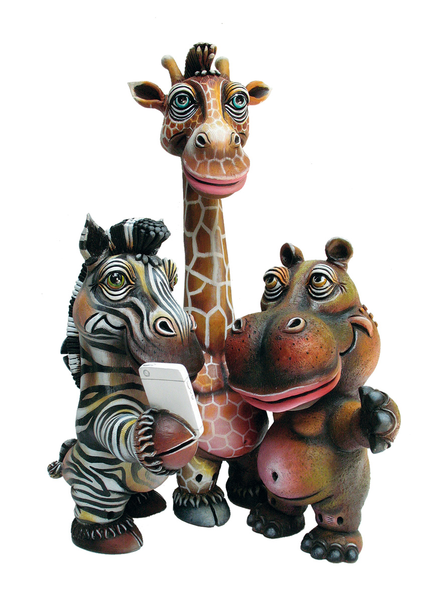 Signed, limited edition animal sculpture