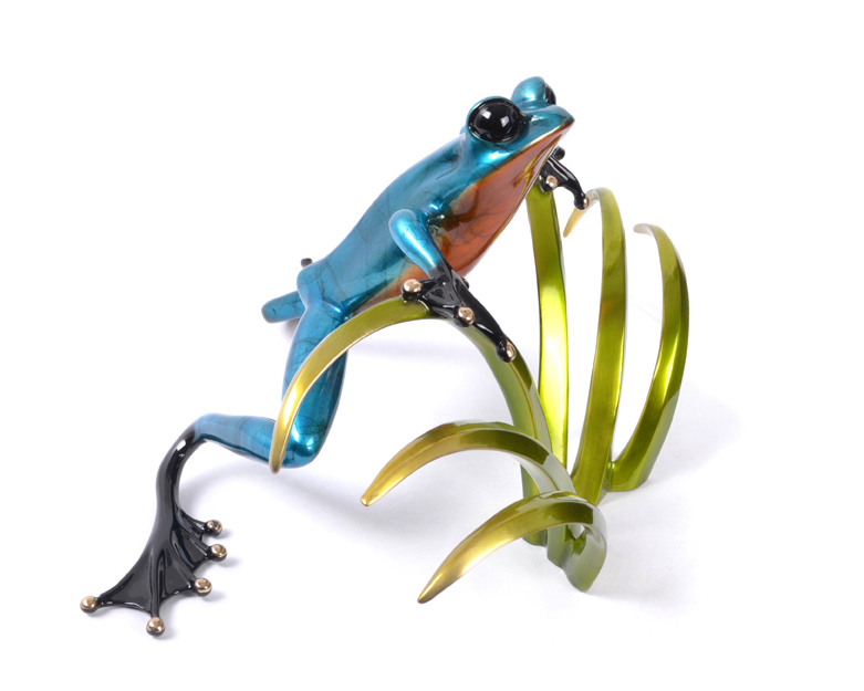 Limited Edition bronze frog sculpture