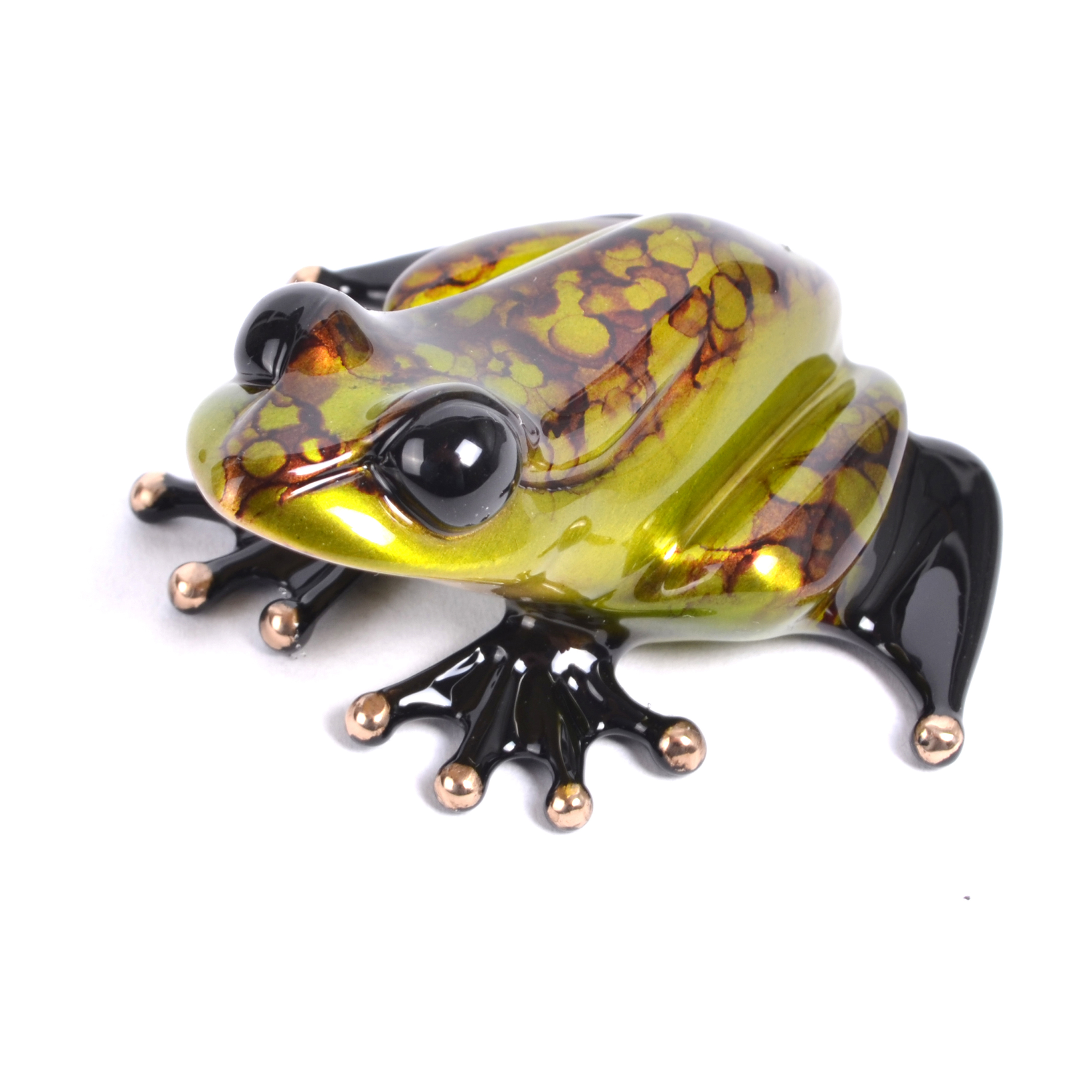 Signed, limited edition frog sculpture